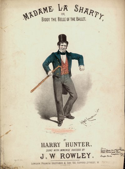 Madame La Sharty or Biddy the Belle of the Ballet by Alfred Concanen