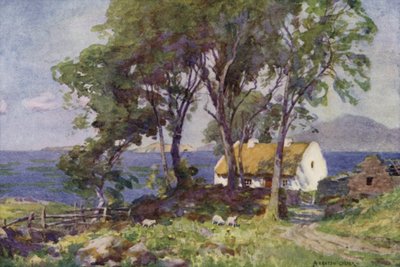 Cottage by the Sea, Renvyle by Alfred Heaton Cooper