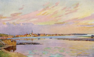 Lulea, Lapland, the export harbour for iron ore by Alfred Heaton Cooper