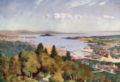 Sundsvall, a Great Baltic Timber Port by Alfred Heaton Cooper