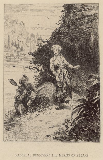 Rasselas Discovers the Means of Escape by Alfred Holst Tourrier