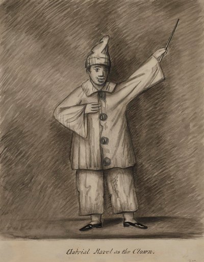 Gabriel Ravel as the Clown by Alfred Jacob Miller