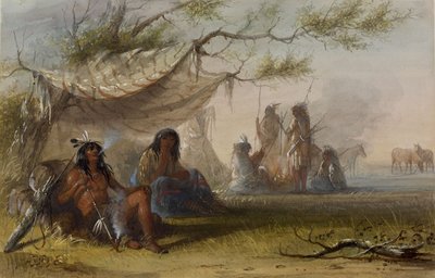 Indian Encampment by Alfred Jacob Miller