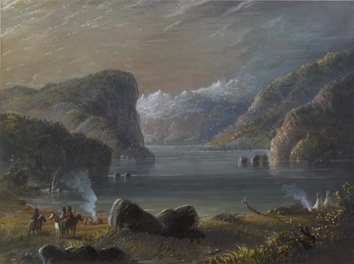 Lake Scene by Alfred Jacob Miller