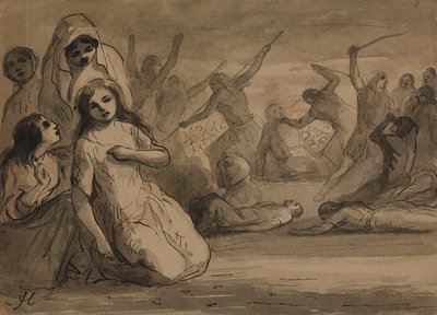 Massacre of St. Bartholomew by Alfred Jacob Miller