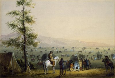Our Camp by Alfred Jacob Miller