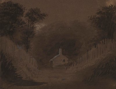 Small House Among Trees by Alfred Jacob Miller