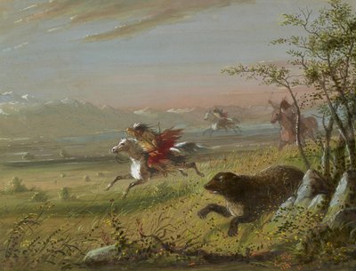 The Grizzly Bear by Alfred Jacob Miller