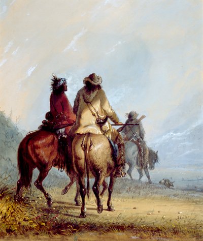 Trappers Starting for the Beaver Hunt by Alfred Jacob Miller