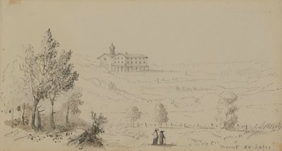 View of Mount de Sales by Alfred Jacob Miller