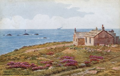 First and Last House in England and Longships Lighthouse, Lands End by Alfred Robert Quinton