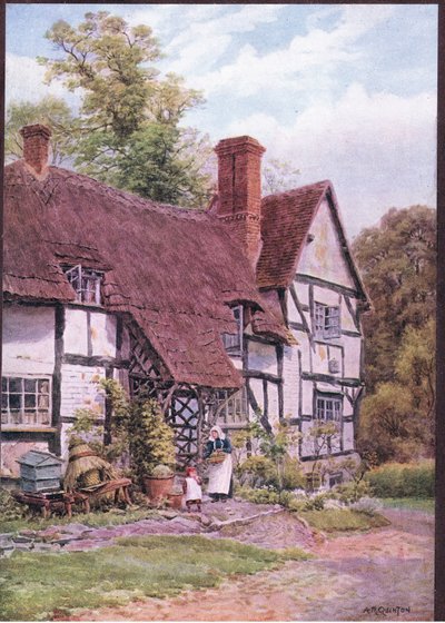 Havington, near Evesham, Worcester, from The Cottages and the Village Life of Rural England by Alfred Robert Quinton