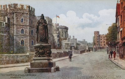 Victoria Statue and Castle Approach, Windsor by Alfred Robert Quinton