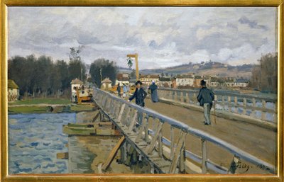 The Footbridge at Argenteuil by Alfred Sisley