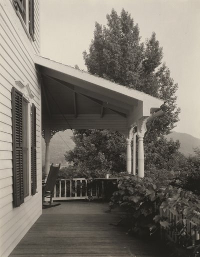 House, Leaves and Tree by Alfred Stieglitz
