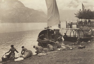 Washerwomen at Lake Como by Alfred Stieglitz