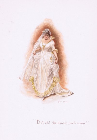 But oh, she dances such a way!, from Some Old Love Songs published by Hildesheimer & Faulkner, 1892 by Alice Havers