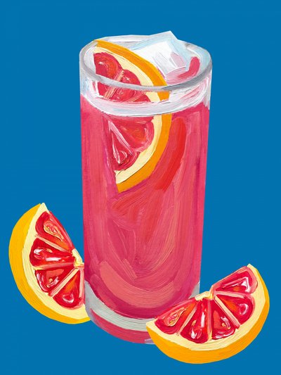 Pink Grapefruit Cocktail by Alice Straker