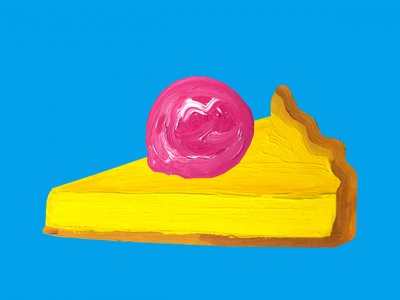 Vibrant Pie Pop Art by Alice Straker