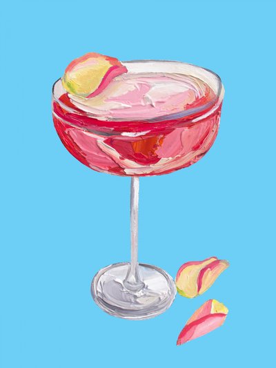 Vibrant Pink Cocktail by Alice Straker