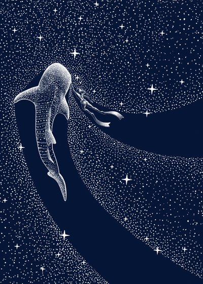 Whale Shark Cosmic Journey by Alirıza ÇAKIR