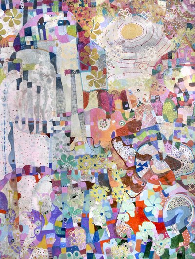 Colorful Whimsical Abstract by Alise Loebelsohn