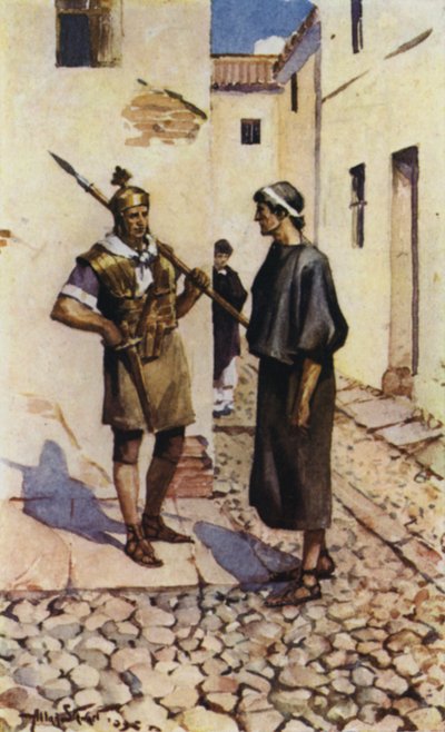 Alban and the Priest by Allan (after) Stewart
