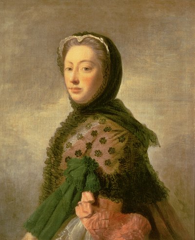 Portrait of Augusta of Saxe-Gotha, Princess of Wales by Allan Ramsay