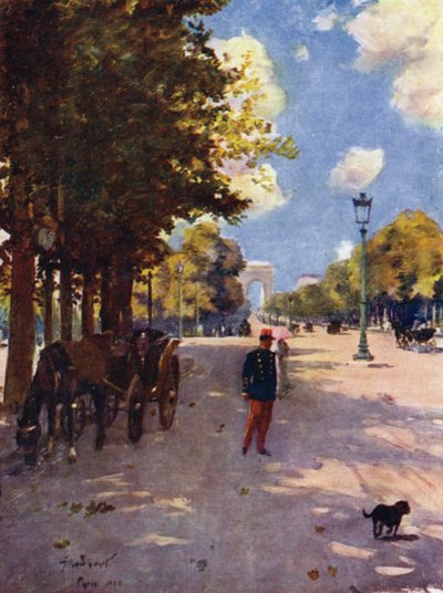 Paris: Champs-Elysees and the Arc de Triomphe by Allan Stewart