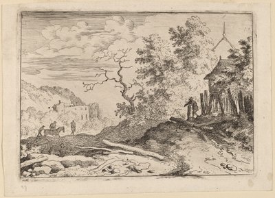 Hut with the Remains of a Hedge by Allart van Everdingen