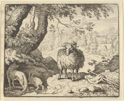 Renard Convinces the Rabbit to Enter His Burrow and Kills Him by Allart van Everdingen
