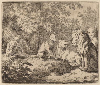 Reynard Tells a Story of Hidden Treasure by Allart van Everdingen