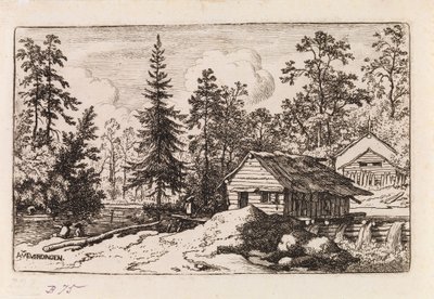 Woman Looking towards a Boat by Allart van Everdingen