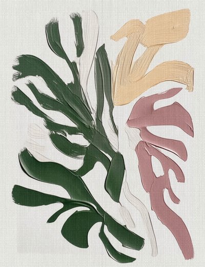 Abstract Monstera Leaves by Alma