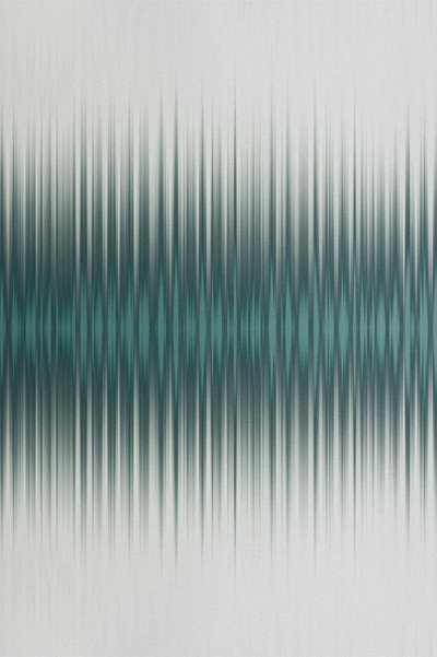 Abstract Teal Waves by Alma