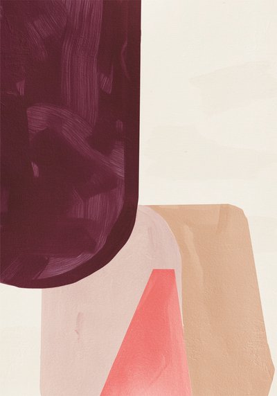 Curved Abstract Forms by Alma