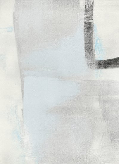 Subtle Grey Blue Abstract by Alma