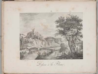 Art of the Lithograph: Landeck in Tirol (Plate III) by Alois Senefelder