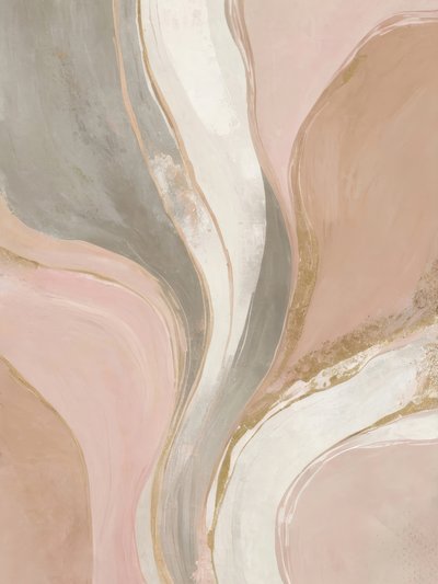 Blush Gold Swirls by Alpenglow Workshop