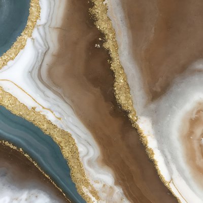 Brown Gold Agate Swirl by Alpenglow Workshop