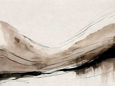 Earthy Abstract Landscape by Alpenglow Workshop