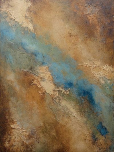Earthy Blue Flow by Alpenglow Workshop