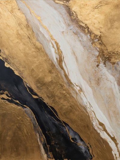 Golden Marble Flow by Alpenglow Workshop