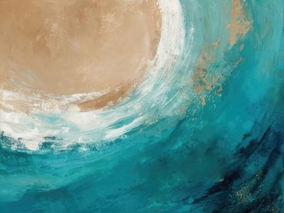 Golden Ocean Wave by Alpenglow Workshop