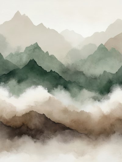 Misty Mountain Layers by Alpenglow Workshop