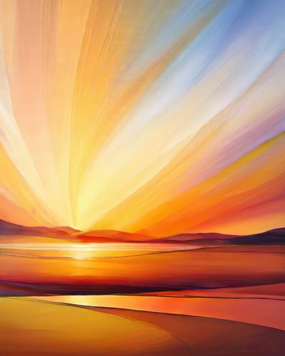 Radiant Sunrise Landscape by Alpenglow Workshop