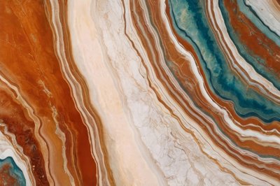Teal Marble Swirl by Alpenglow Workshop
