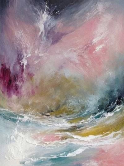 Vibrant Ocean Waves by Alpenglow Workshop