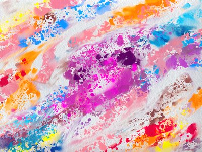 Vibrant Paint Splatter by Alpenglow Workshop