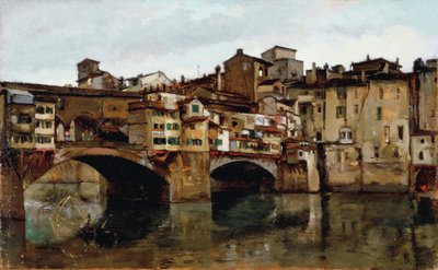 Ponte Vecchio in Florence by Alphons Hollaender
